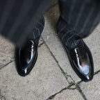 Black Leather Torino Penny Loafer