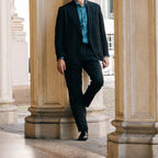 Black Leather Torino Penny Loafer
