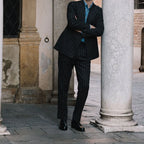 Black Leather Torino Penny Loafer