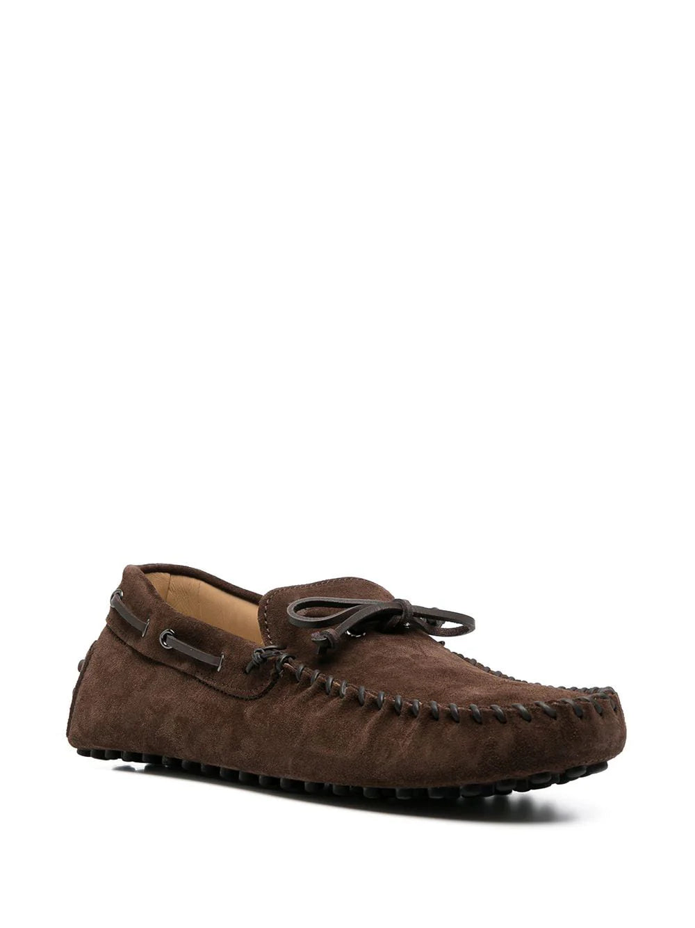 Brown Suede Leather Galileo Driving Loafer