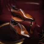 Tan Leather Raphael Oxford - Italian