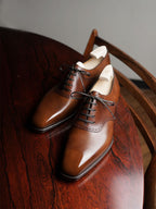 Tan Leather Matteo Oxford - Italian