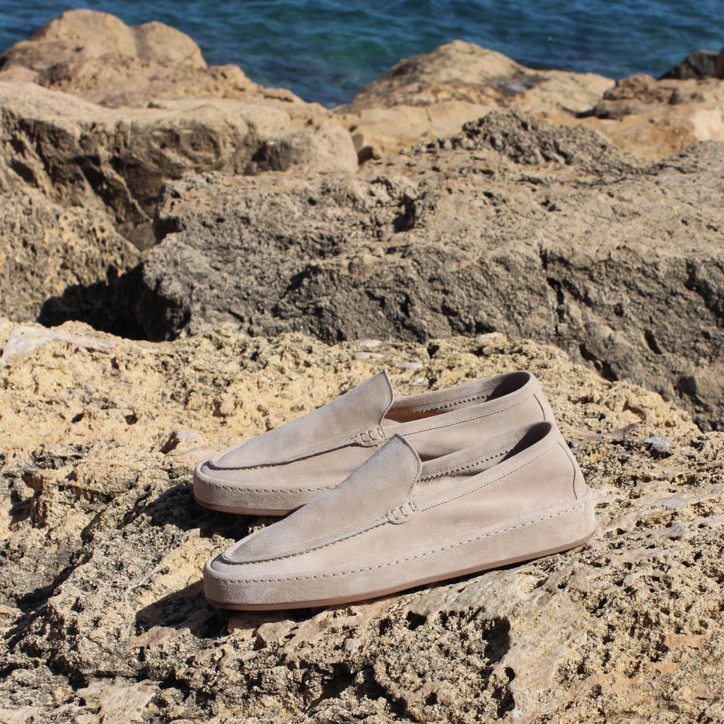 Grey Suede Leather Palermo Loafer