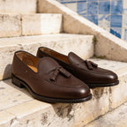 Brown Leather Pietro Tassel Loafer