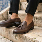 Brown Leather Pietro Tassel Loafer