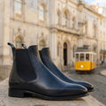 Black Leather Brescia Chelsea Boot - Italian