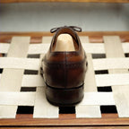 Brown Leather Alessio Brogue Oxford - Italian
