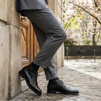 Black Leather Claudio Chukka Boot - Italian