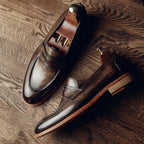 Brown Leather Bologna Penny Loafer