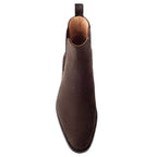Brown Suede Leather Cortina Chelsea Boot - Italian