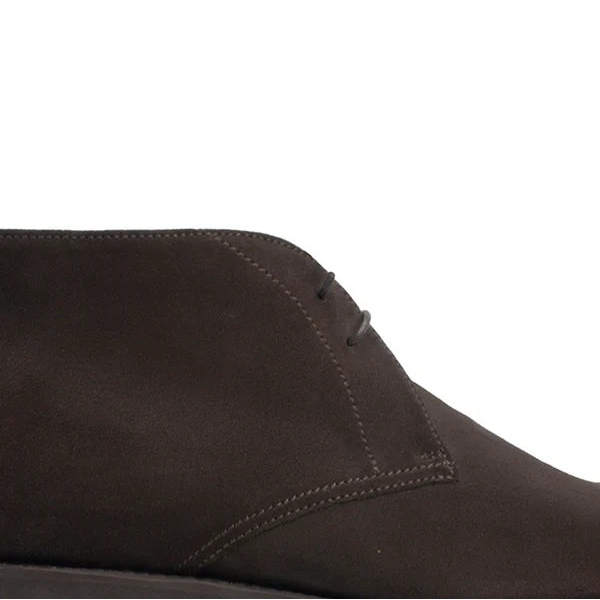 Brown Suede Leather Matteo Chukka Boot - Italian