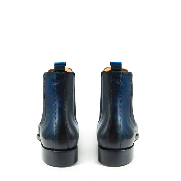 Black Leather Brescia Chelsea Boot - Italian