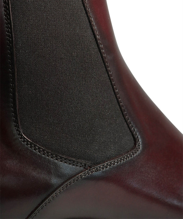 Burgundy Leather Padova Chelsea Boot - Italian