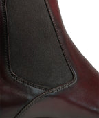 Burgundy Leather Padova Chelsea Boot - Italian