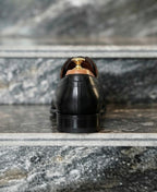 Black Leather Federico Brogue Oxford - Italian