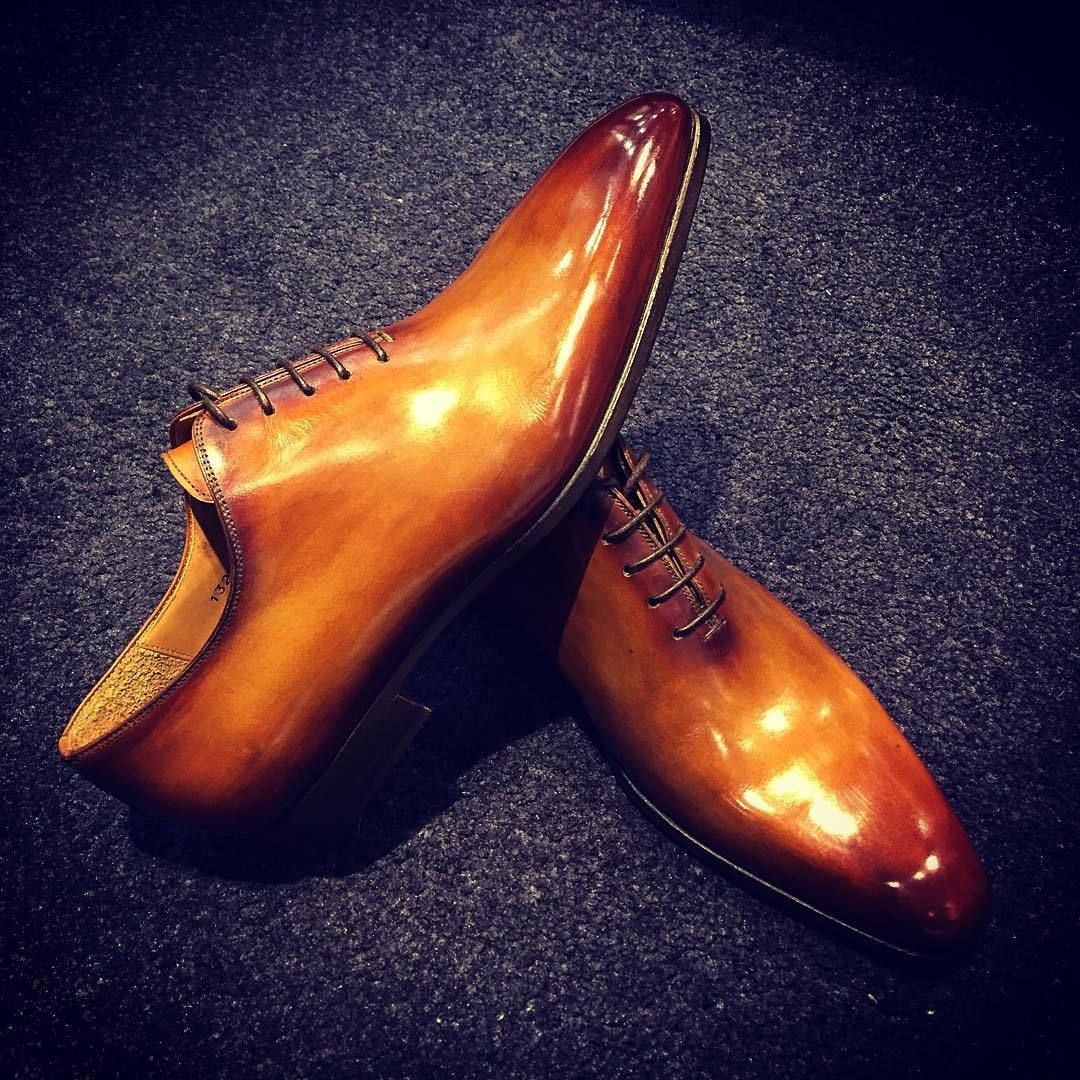 Tan Leather Luciano Oxford - Italian