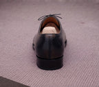 Black Leather Alonzo Oxford - Italian