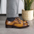 Tan Leather Orlando Oxford - Italian