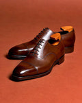 Brown Leather Leonardo Oxford - Italian