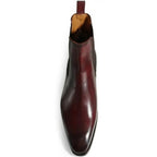 Burgundy Leather Padova Chelsea Boot - Italian