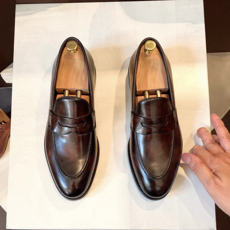 Brown Leather Sienna Penny Loafer