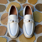 White Leather Giancarlo Loafer