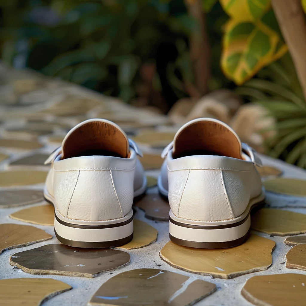 White Leather Giancarlo Loafer