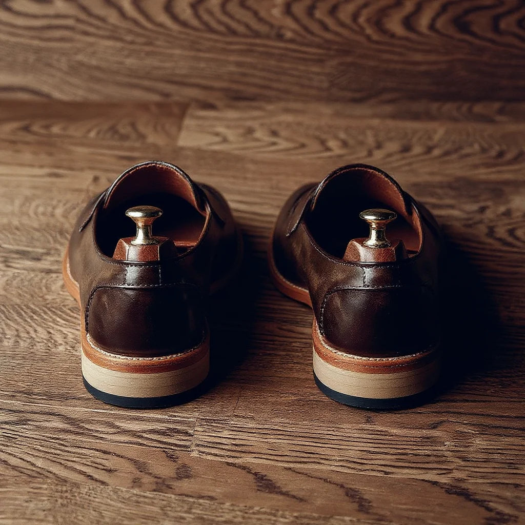 Brown Leather Bologna Penny Loafer