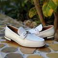 White Leather Giancarlo Loafer