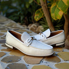 White Leather Giancarlo Loafer