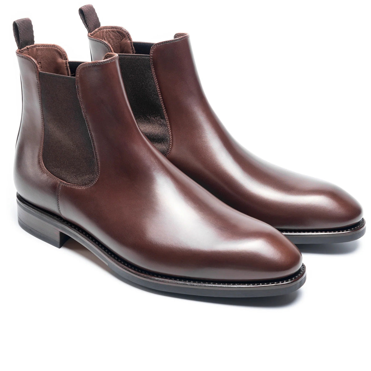 Dark Brown Leather Ralvero Chelsea Boots