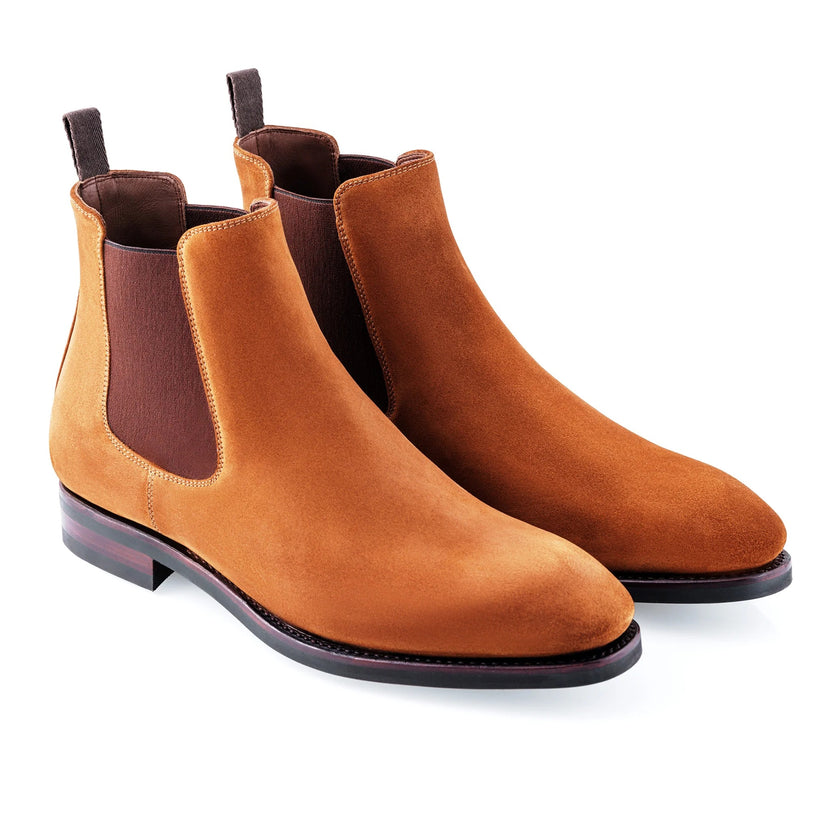 Tan Suede Quarino Chelsea Boots