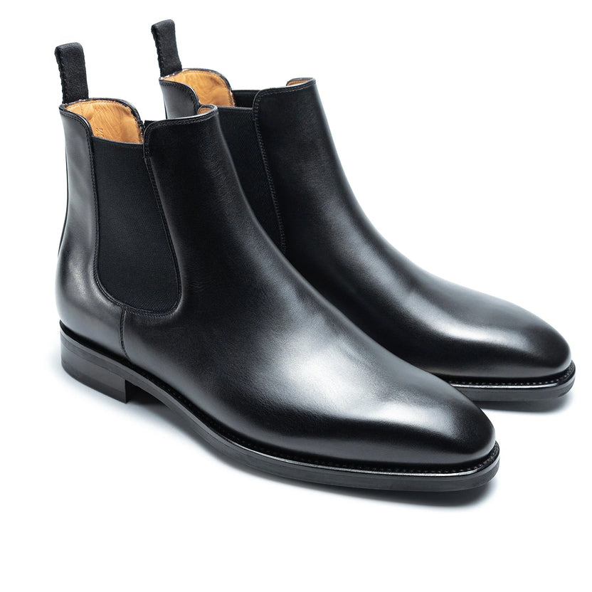 Black Leather Novaro Chelsea Boots