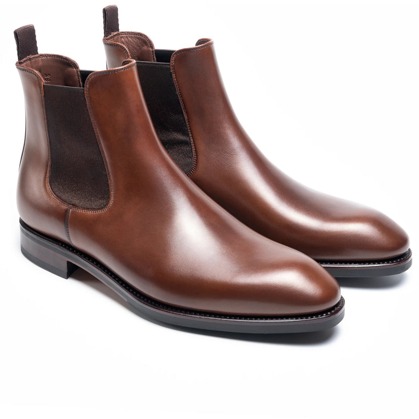 Brown Leather Morvello Chelsea Boots