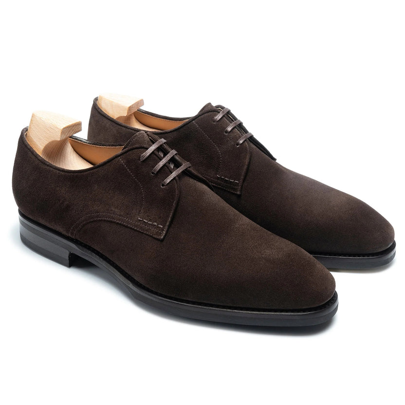 Brown Suede Bellorio Derby Shoes