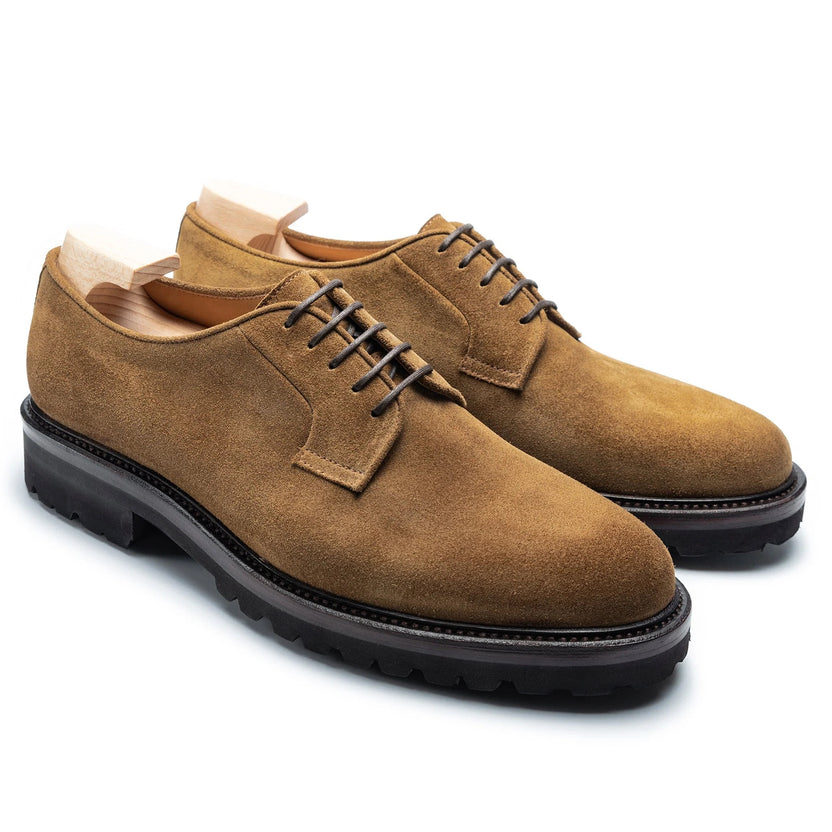 Tan Suede Mavanti Derby Shoes