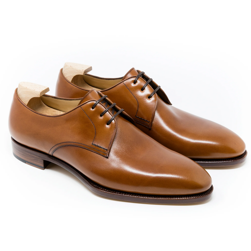 Tan Leather Lorvano Derby Shoes