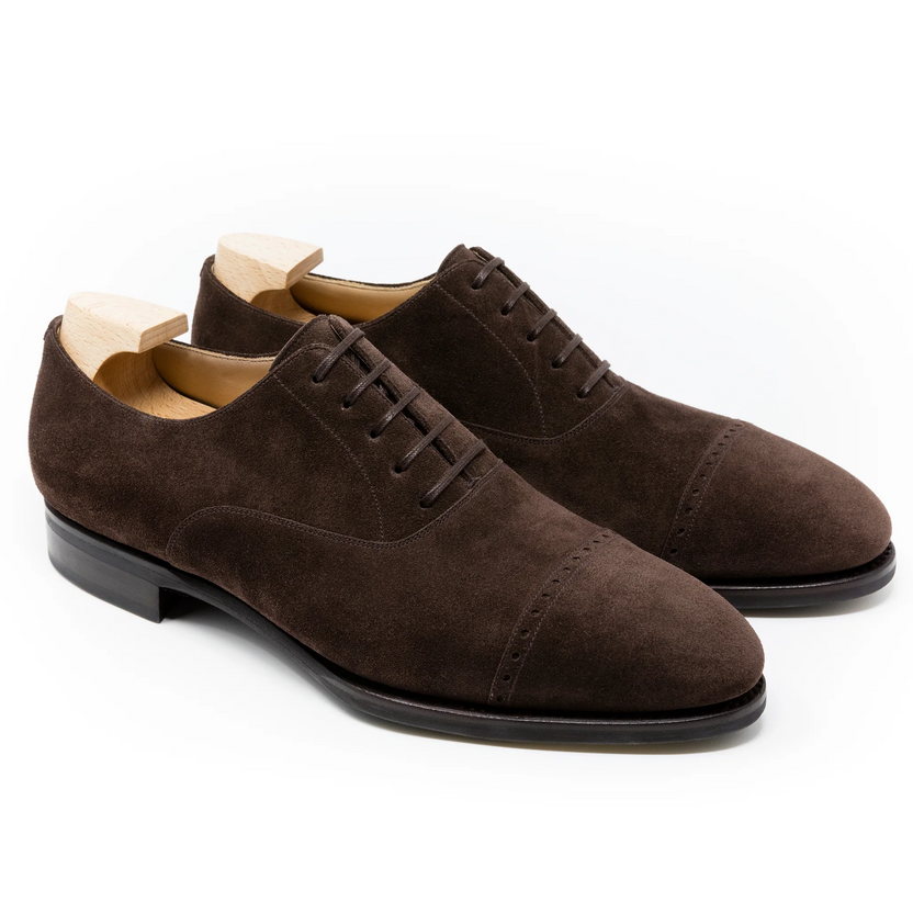 Brown Suede Santoro Brogue Oxfords