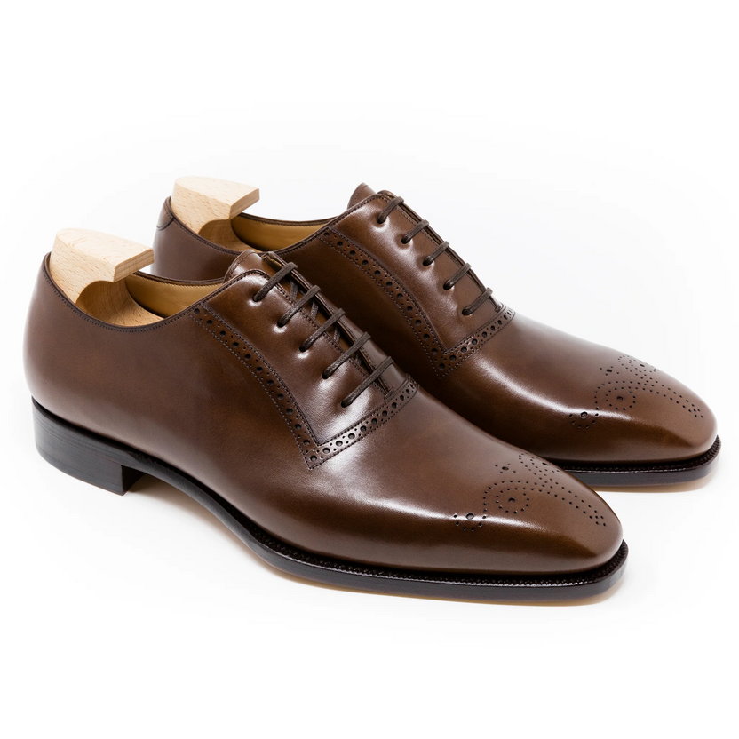 Brown Leather Rovano Brogue Oxfords