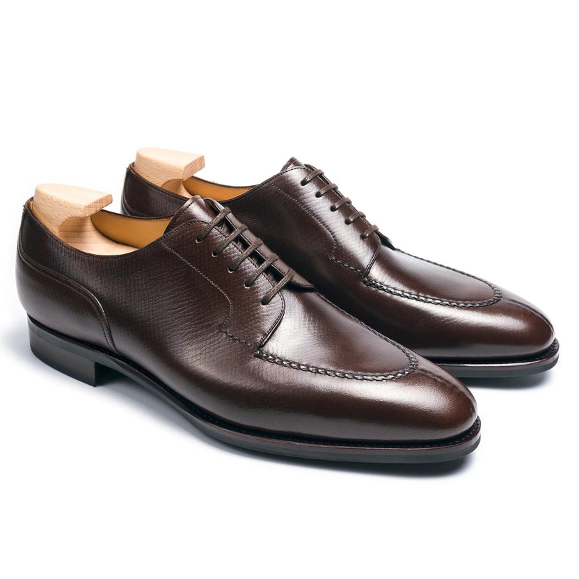 Dark Brown Leather Vellaro Derby Shoes