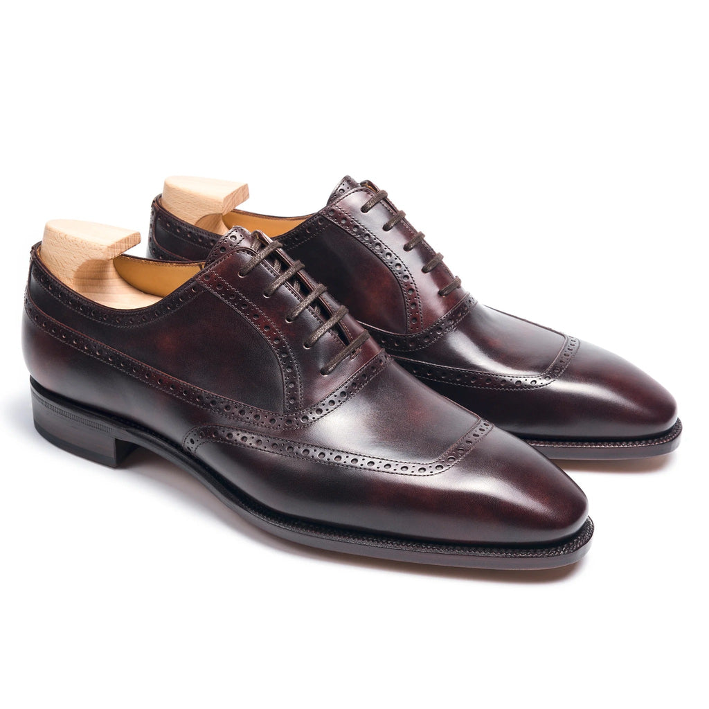 Burgundy Leather Emilio Brogue Oxfords