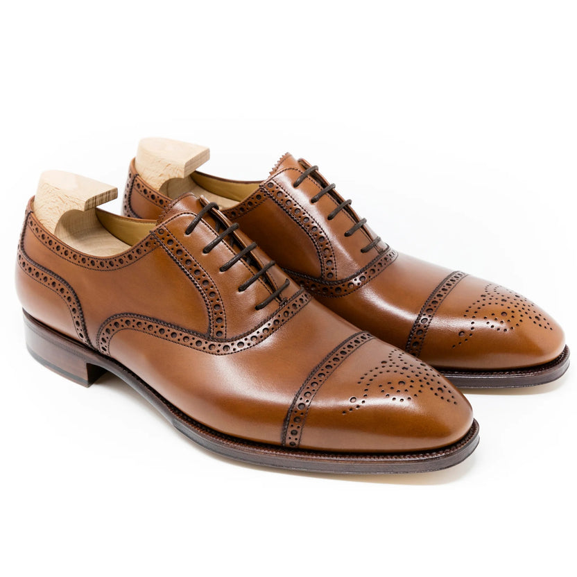 Tan Leather Romaro Brogue Oxfords