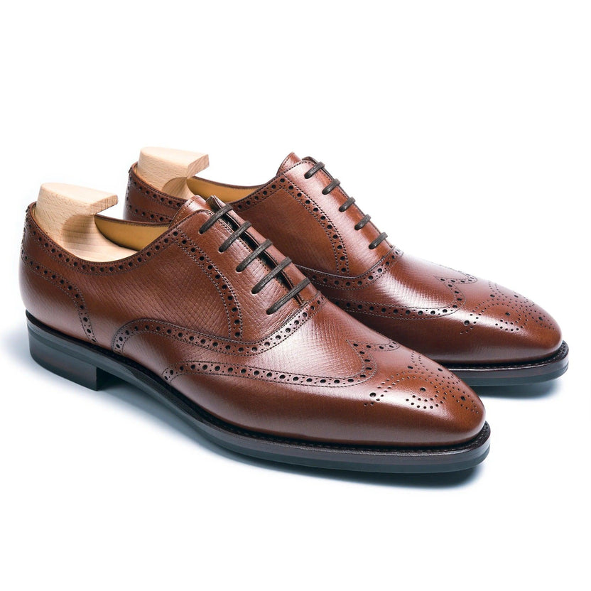 Tan Leather Carvello Brogue Oxfords