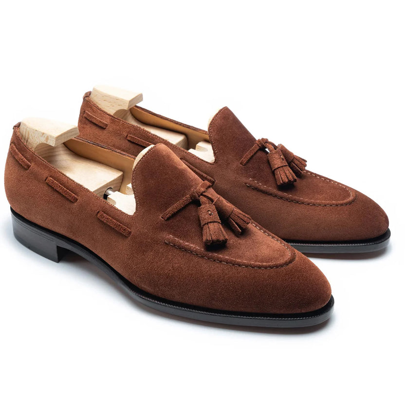 Brown Suede Merano tassel Loafers