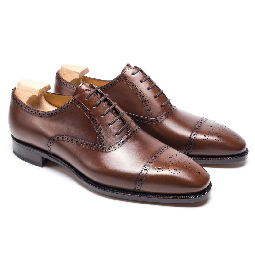 Brown Leather Sorento Brogue Oxfords