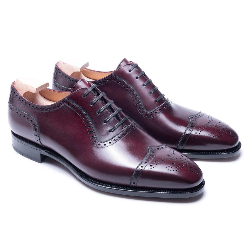 Burgundy Leather Devino Brogue Oxfords