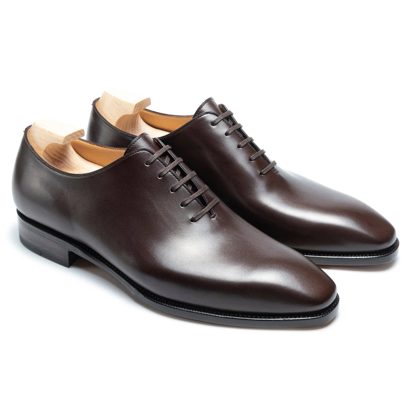 Brown Leather Tavino Whole cut Oxfords