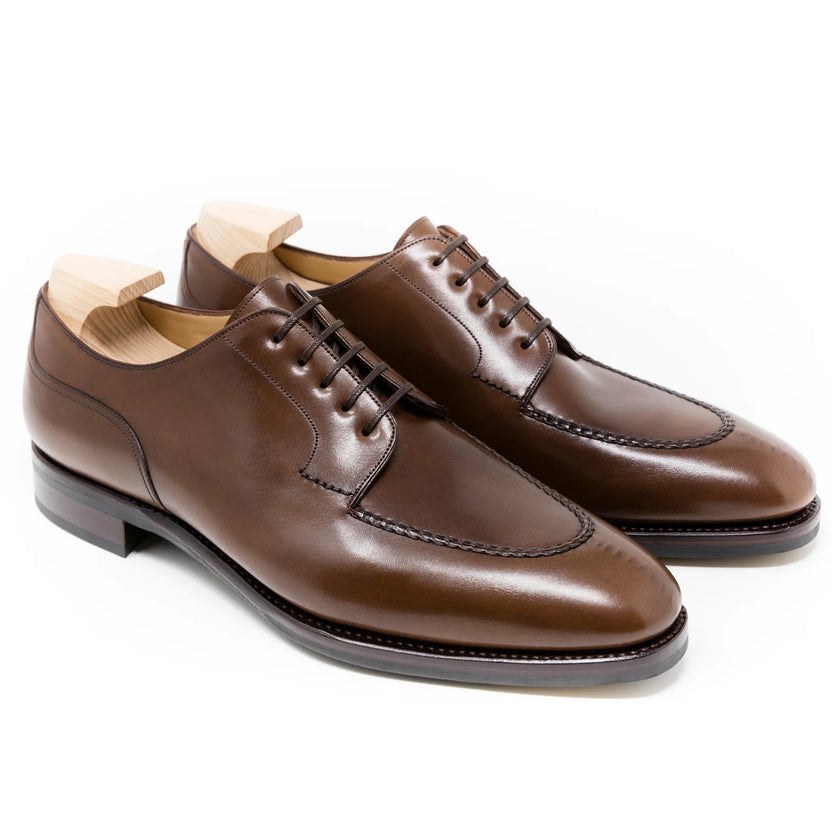 Brown Leather Rovari Derby Shoes