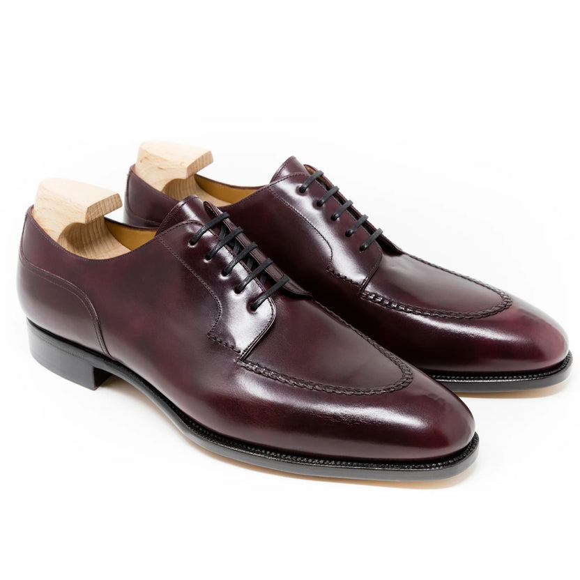 Burgundy Leather Torvano Derby Shoes
