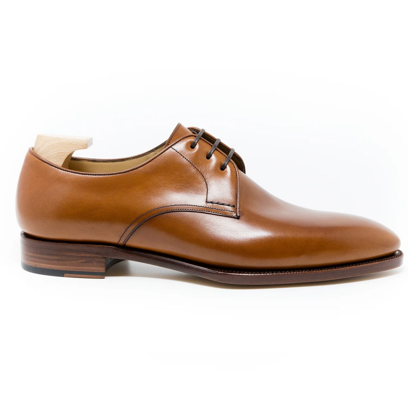 Tan Leather Lorvano Derby Shoes